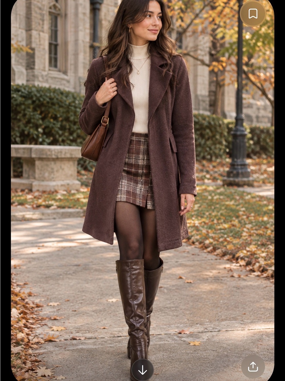 Lightweight Brown Womens Coat -